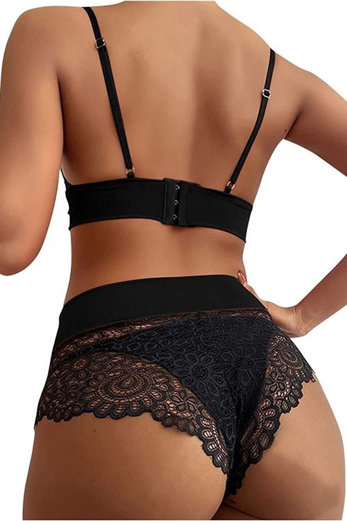 SİA Siyah Seksi Çok Şık Yüksek Bel Şortlu Takım 18502