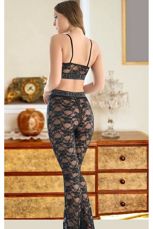 Kadın Seksi Transparan Alt Üst Takım