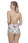 Kadın Seksi Saten Askılı Göğüs Ve Sırt Dekolteli Tulum Pijama Gecelik